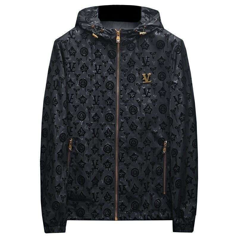 Reversible Spring Autumn New Men's High-End Hooded Double-Sided Jacket Fashionable And Versatile Casual Wear Asia Size