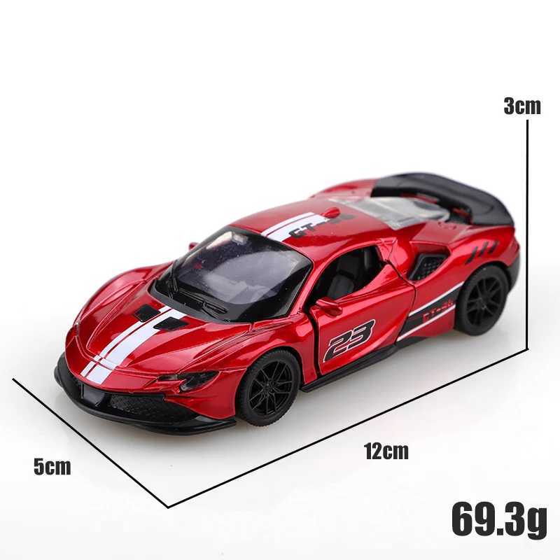 Bagged 136 Alloy SF90 Pullback Racing Car racetrack colors Alloy toy childrens toy cool colors The best gift D260317