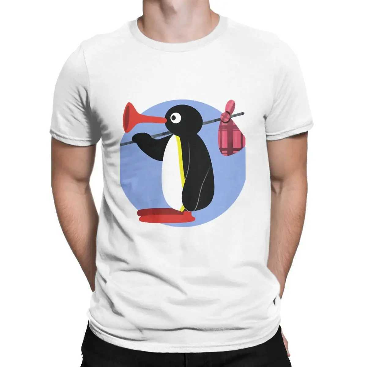 Noot Pingu Tshirt Men Women Vintage T-Shirts Round Neck Penguin Tee Shirt Harajuku Clothes Classic Womens Clothing M260317