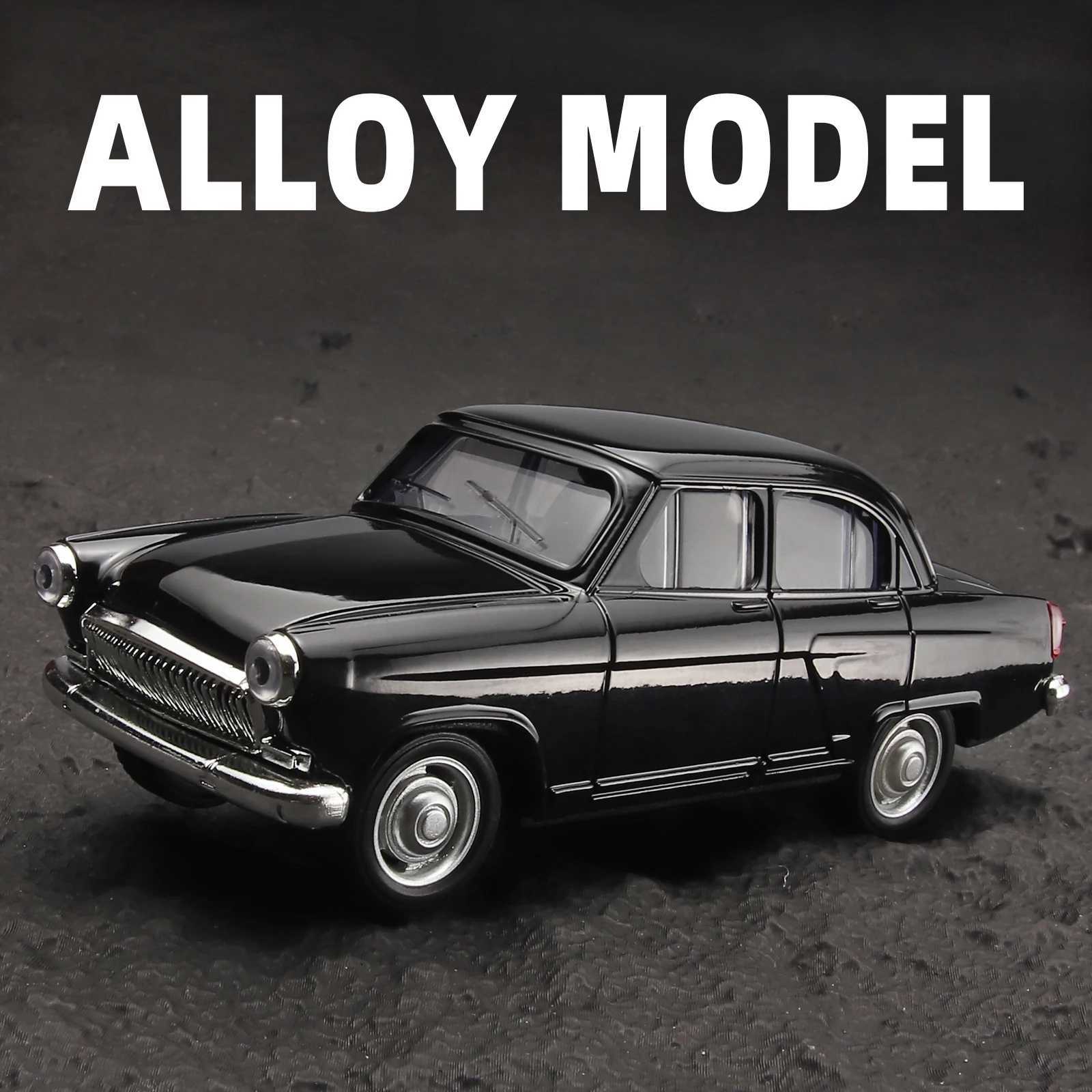 143 Volga GAZ-21 Alloy Metal Diecast Car Model Toy Car Model Desktop Decorations Gifts Collect Hobby Gifts Classic Vehicle Boys D260317