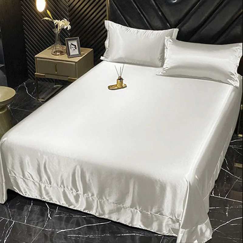 Mulberry Silk Bedding Bed Sheet Duvet Cover Fitted Full Bedspreads Sets Double-sided Four-piece Set Satin Summer Bedroom Linens D260317