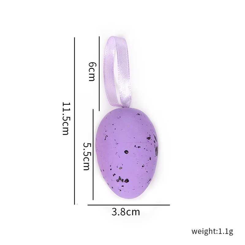 Easter Decor Supplies - 9PCS Hanging Spotted Foam Eggs - Imitation Easter Egg Ornaments H260316
