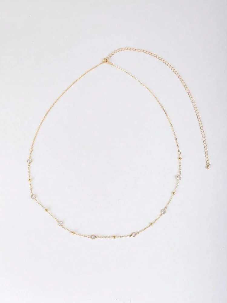 Sexy Vintage Aesthetic Belly Chain Thin Beads Link Body Chain Waist Chain Belt Y2K Streetwear Summer Women Fashion Body Jewelry H260316 - view 3