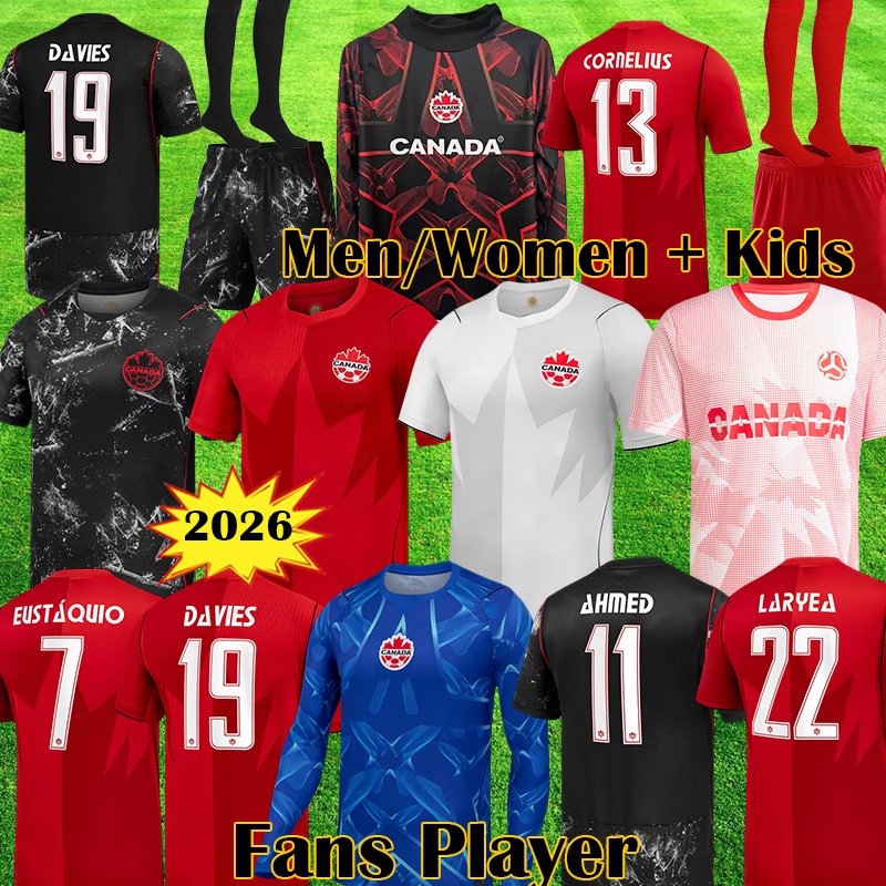 Canada Jersey 2026 Soccer Jerseys 3XL 4XL DAVIES JOHNSTON SHAFFELBURG EUSTAQUIO BUCHANAN J.DAVID canada Home Away Third Fans Player Shirt Tops