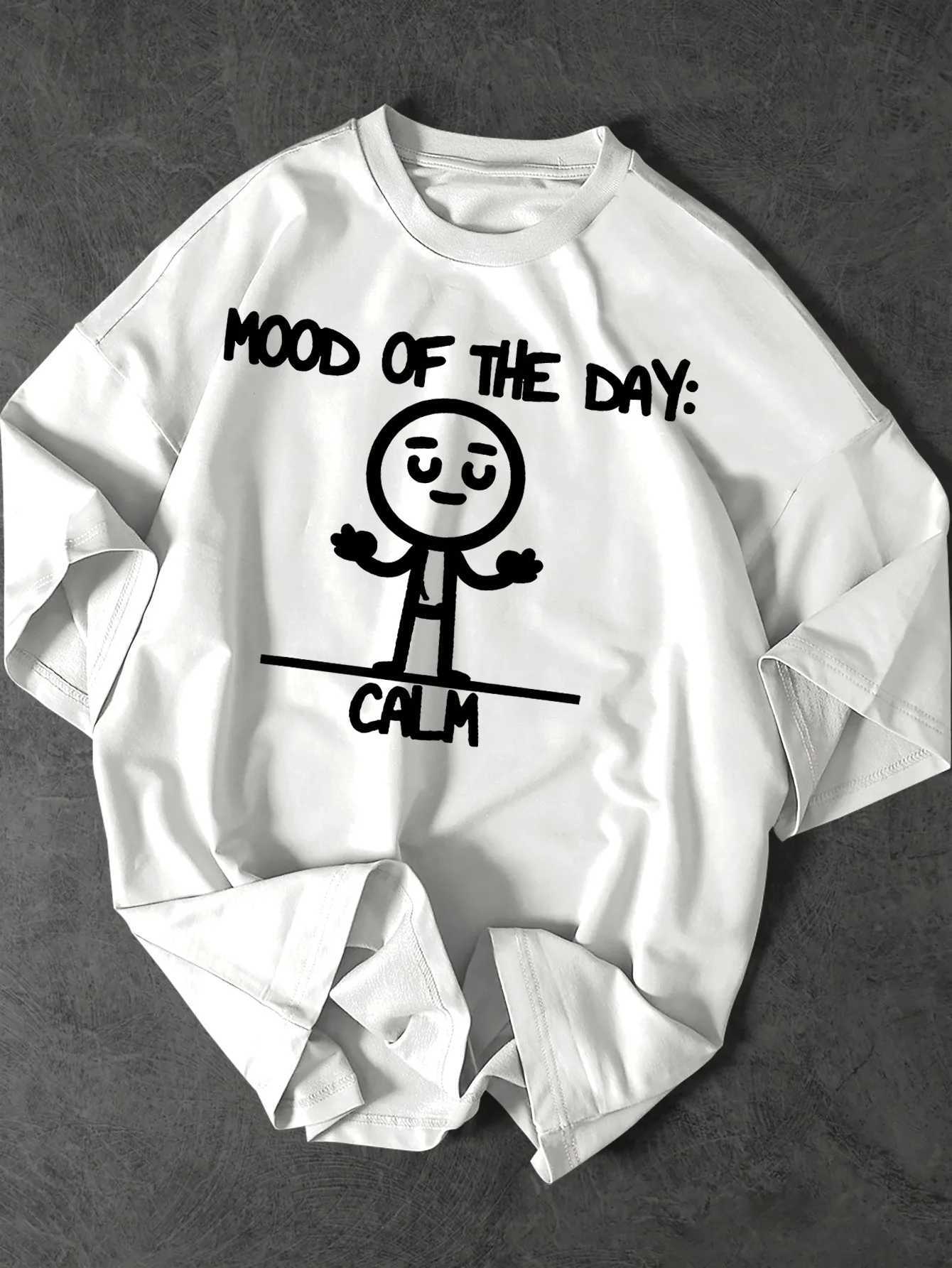 Summer Mens T-Shirt with Letter Simple Character Creative Patterns Suitable for Daily Casual and Outdoor Activities 100 Cotton M260317