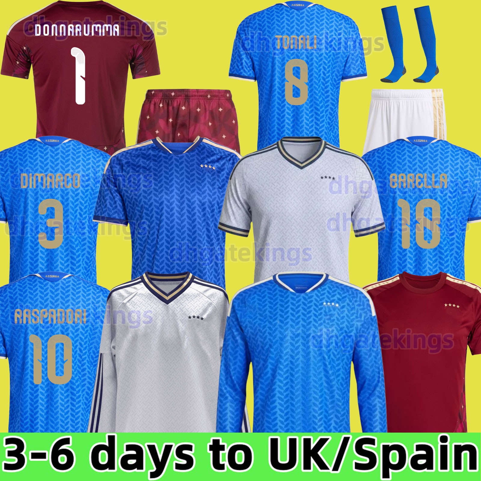 2026 ItalyS Soccer Jersey PELLEGRINI Home away goalkeeper RETEGUI football BARELLA italie Men women kids kit football shirt TONALI FRATTESI DONNARUMMA coat jacket