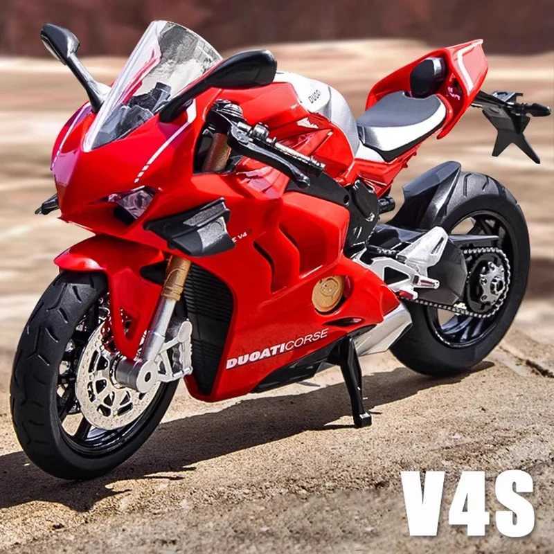 112 Ducati Panigale V4S Model Alloy Motorcycle Diecast Computer Desktop Ornaments Trendy Display Gift for Friend Kids Toys D260317