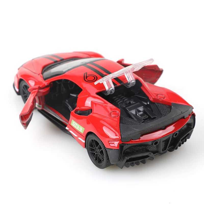 bagged136 Alloy Car Model Simulation SF90 Racing Car Vehicle Pull Back Car Ornaments Collection Toys For Boy Children D260317