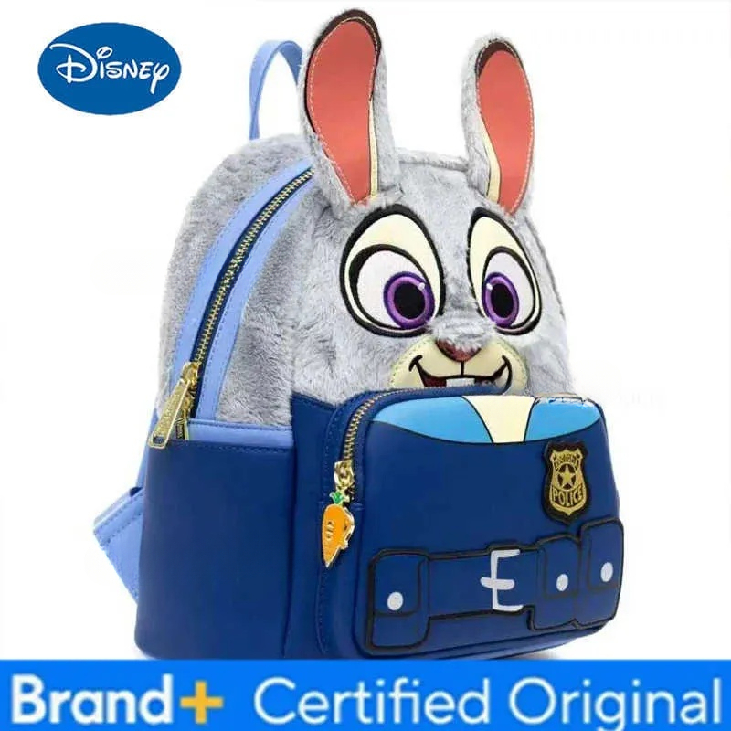 Disney new Loungefly Plush Skin Series Zootopia Judy Hopps Lotso Stitch Mini backpack