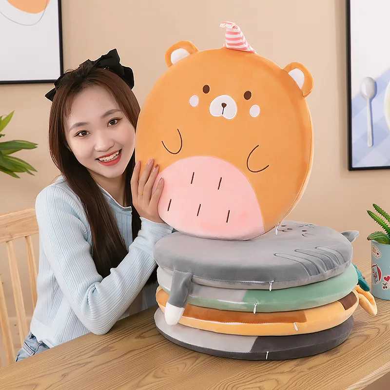 Plush Cushions Office Chairs Sofas Floating Windows Cushions Tatami Mats New Indoor Cartoon Animal Memory Cotton Cushions D260317