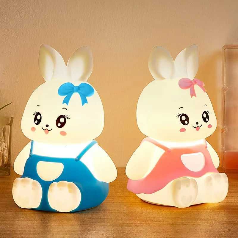 Rabbit Night LightTouch-SensitiveChargable with TimerIdeal for Home DecorPerfect Gift Choice H260316
