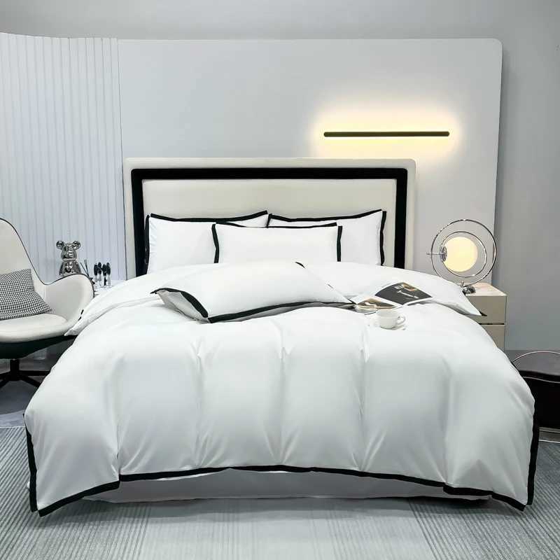 Simple Style Bedding Sets Washed Brushed Duvet Cover with Pillowcase Luxury Bedsheets Set Queen/King Size Bed D260317