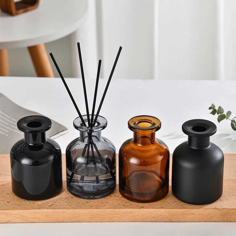 1 Pc 50ml Home Fragrance Empty Bottle Rattan Purifying Air Aroma Diffuser Set Essential Oil Bottle For Room Office Decoration D260317