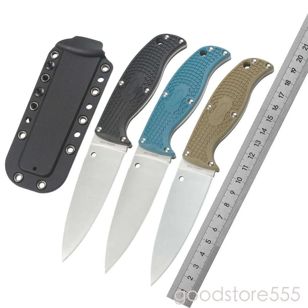 FB31 Small Straight Knife With Scabbard couteau K390 Blade fixed blade knife Nylon fiberglass Handle Outdoor pocket knife Sharp High Hardness Wilderne