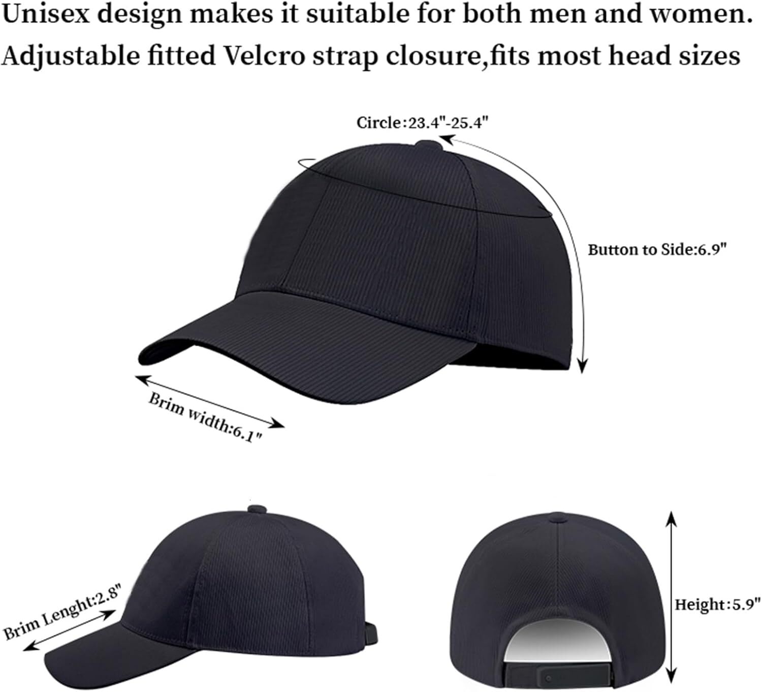 LED Fiber Optic EDM Baseball Lights Up in 7 Colors USB Rechargeable Cap Carnival Party Accessory