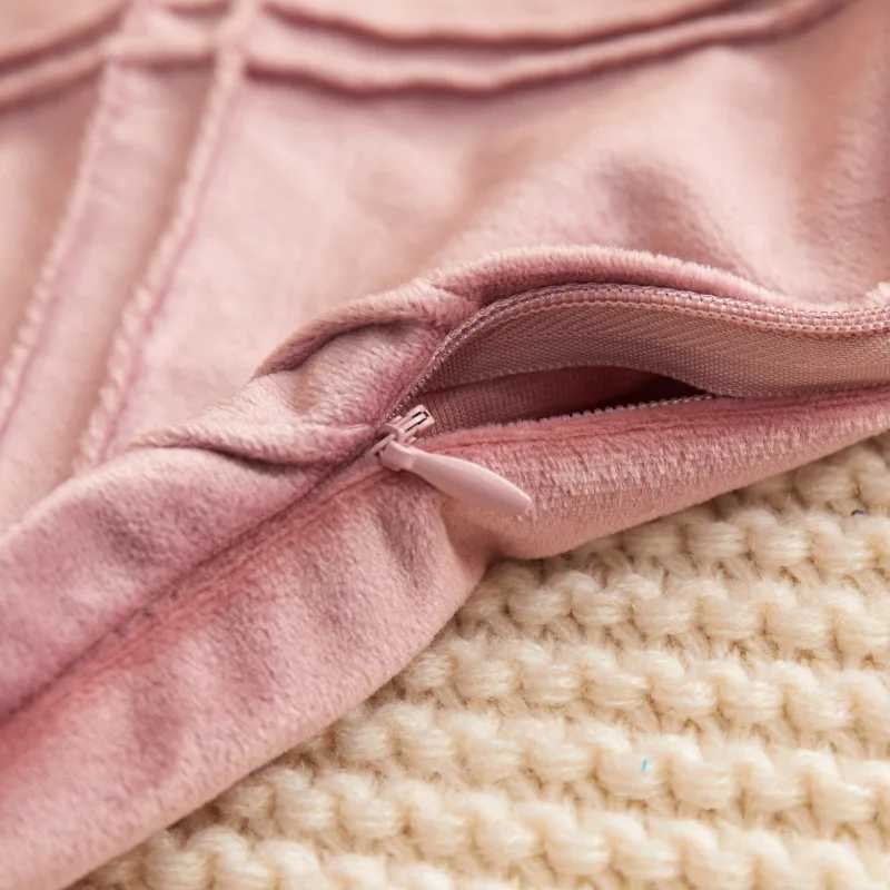 Super Soft Velvet Decorative Throw Pillow Cover 45x45cm Rectangular with Texture Luxury Christmas Cushion Case Pillow Shell D260317