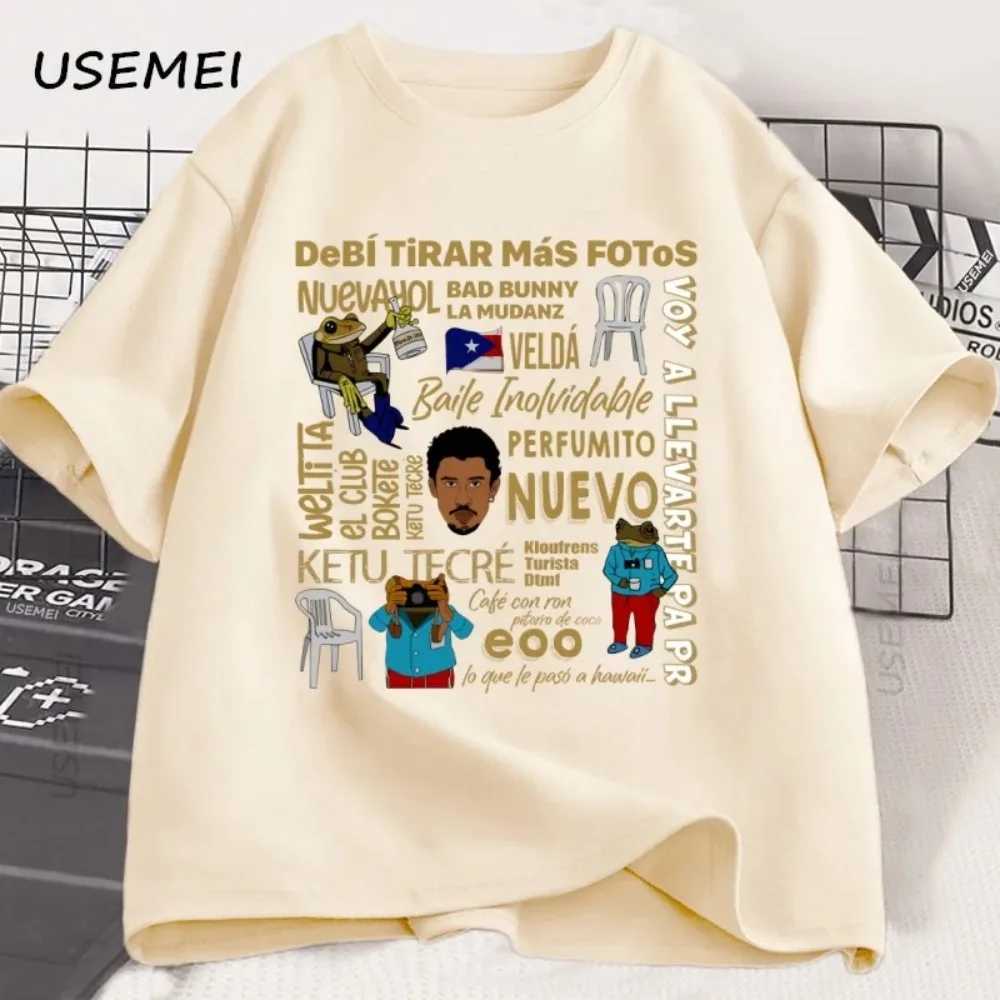 Summer Mens 100 Cotton Loose-Tee Shirt - Halaikiq Street Style Street Retro Trend - Fashionable and Versatile for All Genders M260317