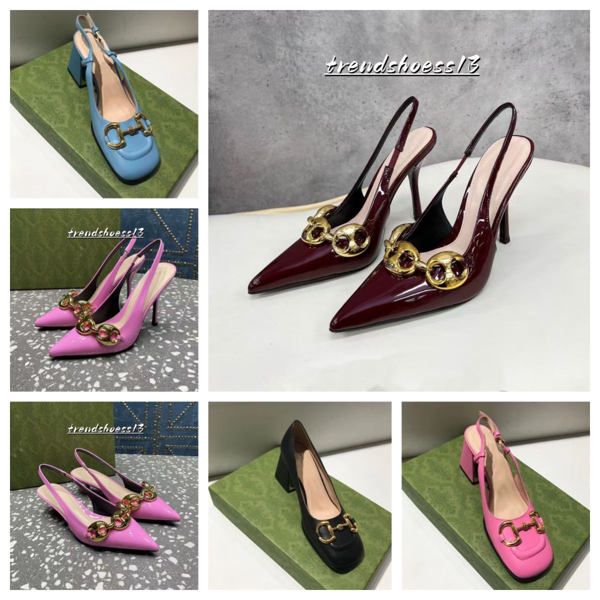 2026 Designer High Heels Slingback Pumps with Square Leather Shoes Summer Sandals Causal Sexy Mules Shoes Best Quality dress shoes women
