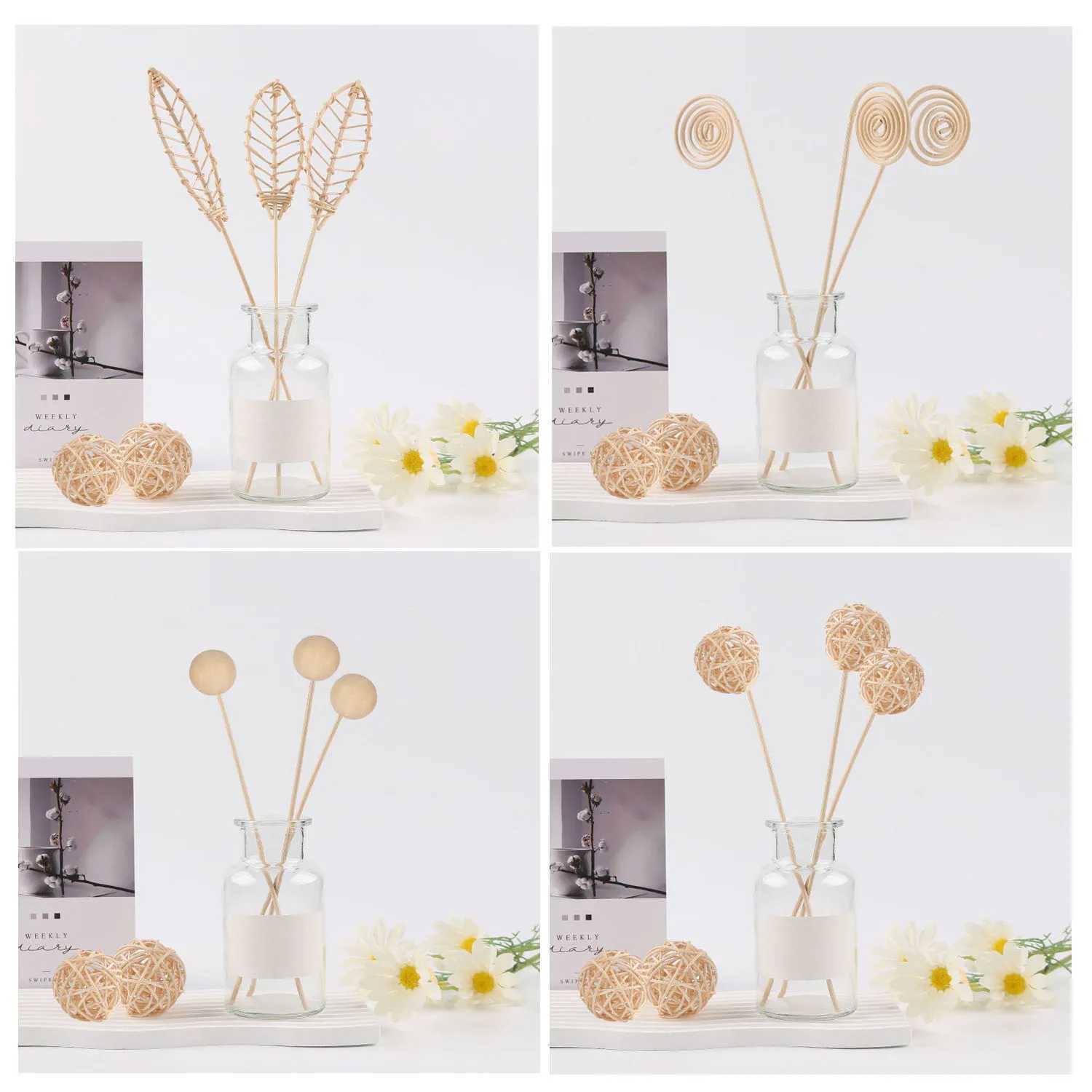 5/15pcs 3mm Reed Diffuser Replacement Stick DIY Handmade Home Decor Extra Thick Rattan Aromatherapy Diffuser Refill Sticks D260317