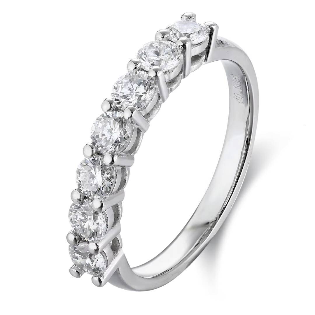 Classic 100ct Platinum 950 IGI Certified Lab Grown Diamond Wedding Engagement Party Ring Custom Round Shape