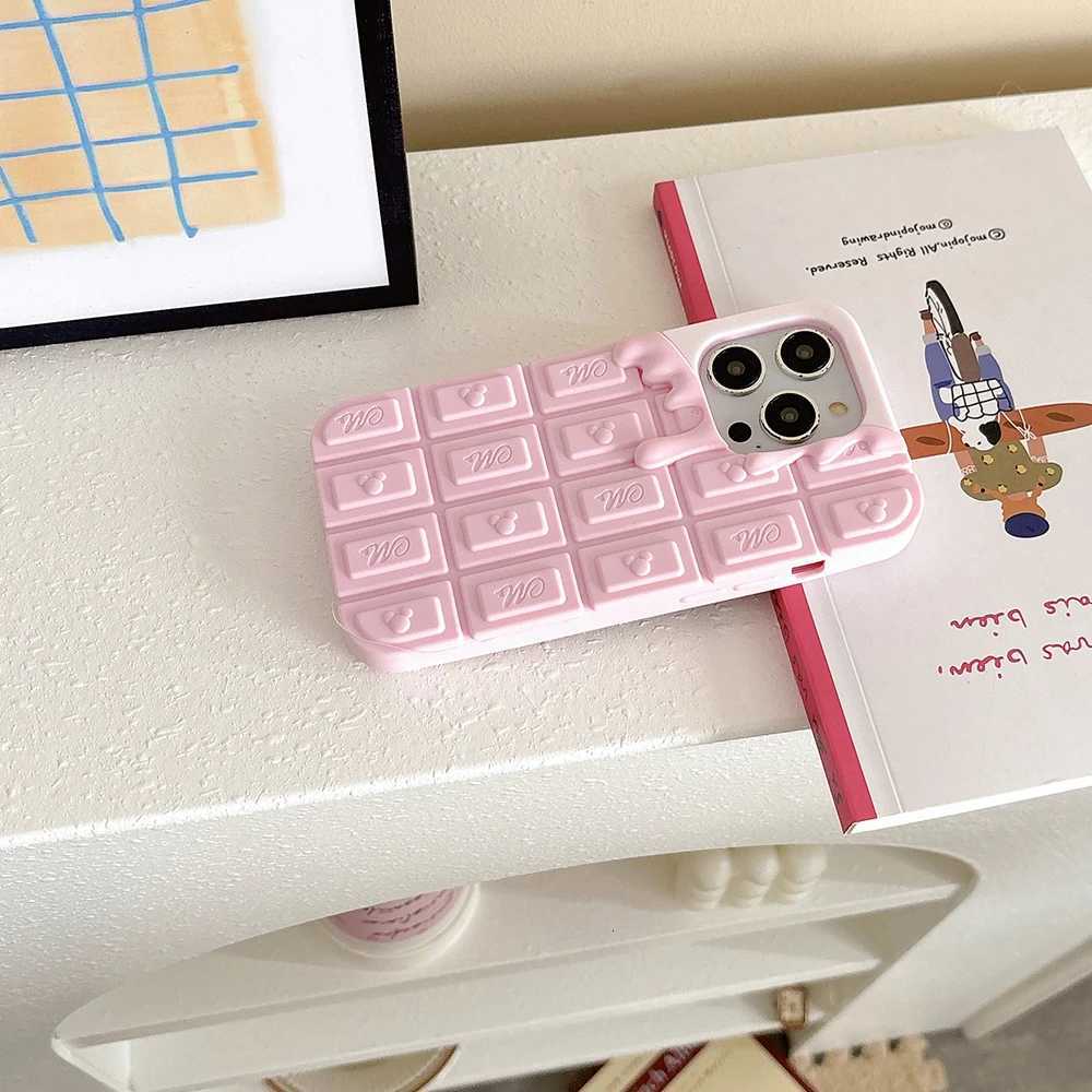 For iphone 17 Air 16 15 14 13 12 Pro Max 4 4S 5 5S 6 6S 7 8 Plus 3D Cartoon Mouse Chocolate Melted Soft Cover Case C260314