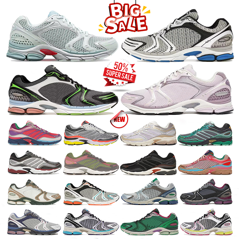 Sauconny Triumph 4 Shoes Progrid sauconyy Omni 9 Designer Shoes Sauconies men Outdoor Running Shoes White Fluo Pink White Silver Blue Sneakers Trainers