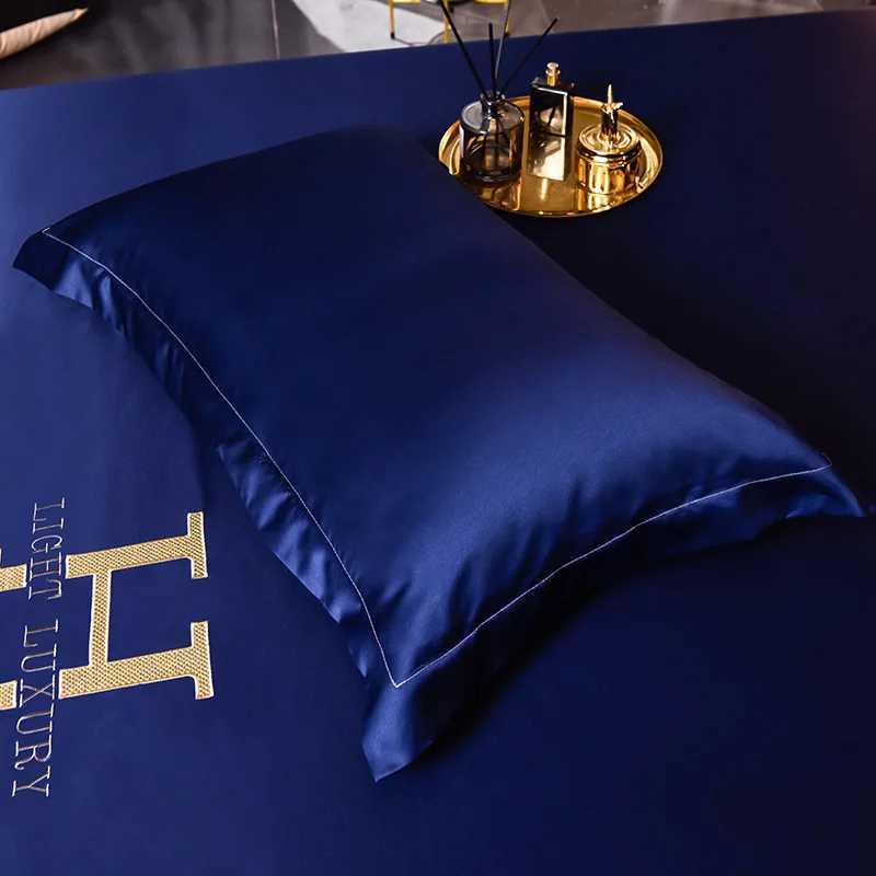 Luxury Ice Silk Fabrics Elastic Fitted Sheet Summer Solid Bedding Mattress Protector Cover Queen King Size Bed Sheet Set 4 Sizes D260317