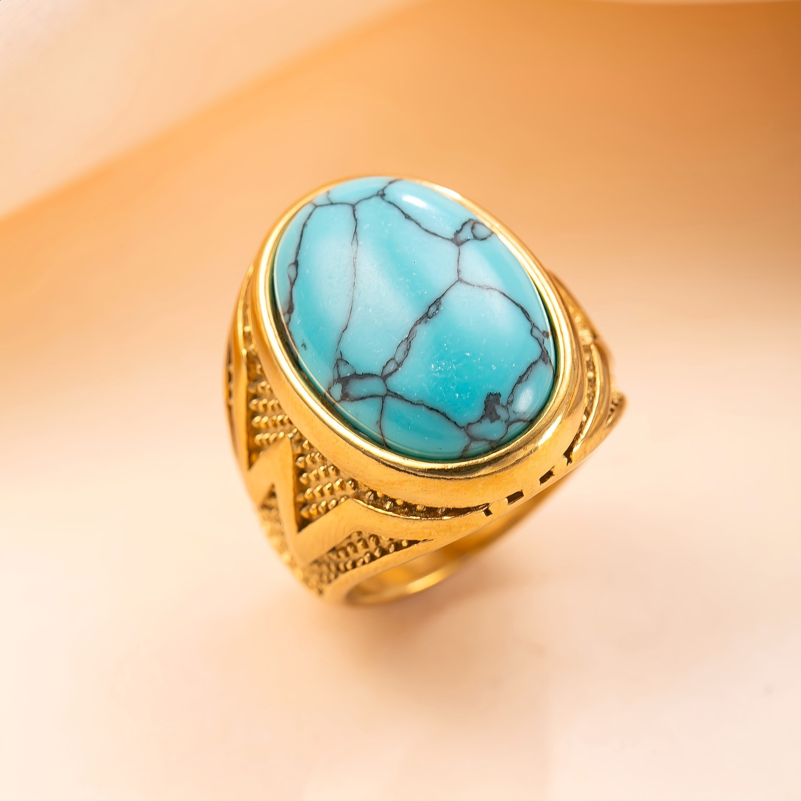 Vintage Ring Natural Black Onyx Ring Oval Round Stone Retro Fine Jewelry Gift Sun Shaped For Women Men 251022