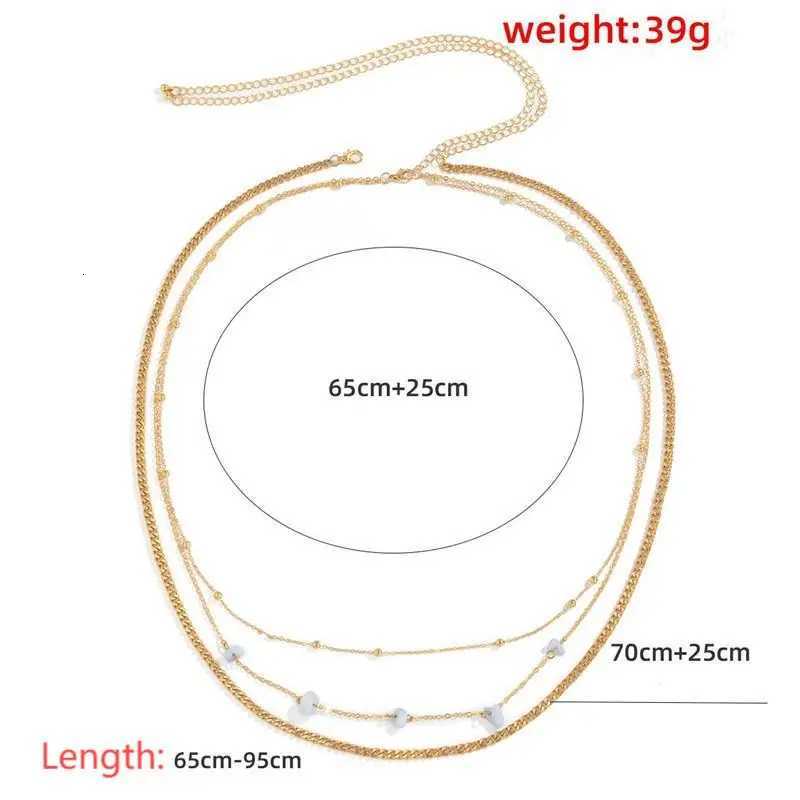 Fashion Simple Double Layer Bead Chain Ladies Waist Belly Chain Belly Belt Chain Fashion Body Jewelry Spring Summer Gifts H260316 - view 7