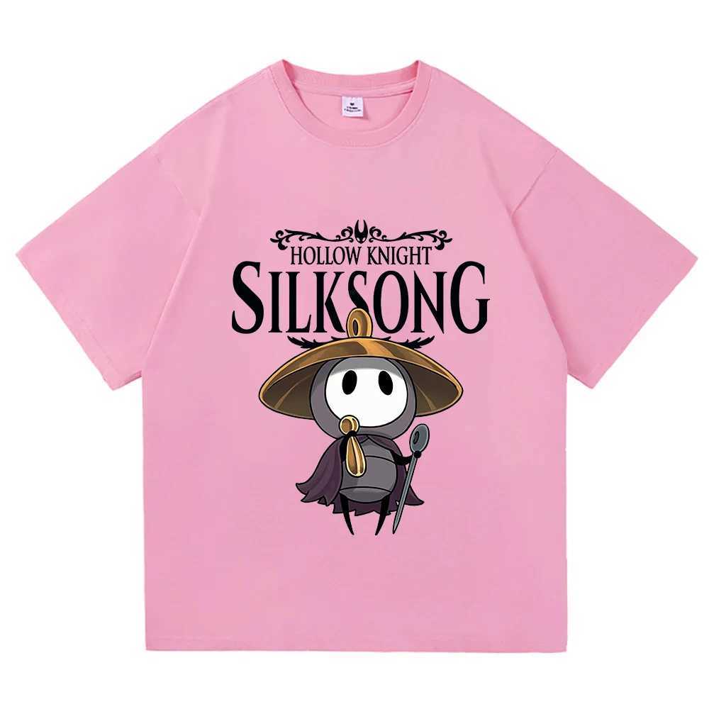 Sherma Song T-shirts Hollow Knight Silksong Funny Game Quote Tees Harajuku Cartoon Print T Shirts Unisex Cotton Casual Clothes M260317