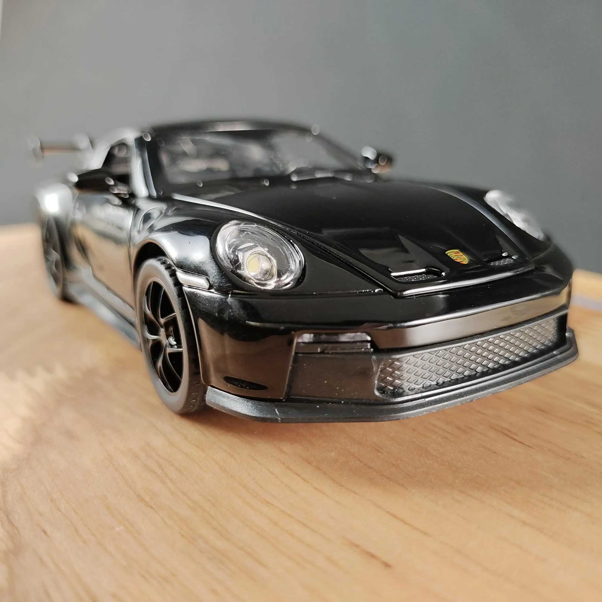 132 Porsche 911 GT3 RS Alloy Diecast Racing Car Model Childrens Toy Car Simulation Miniatures Sound And Light Toy Gift for Boy D260317