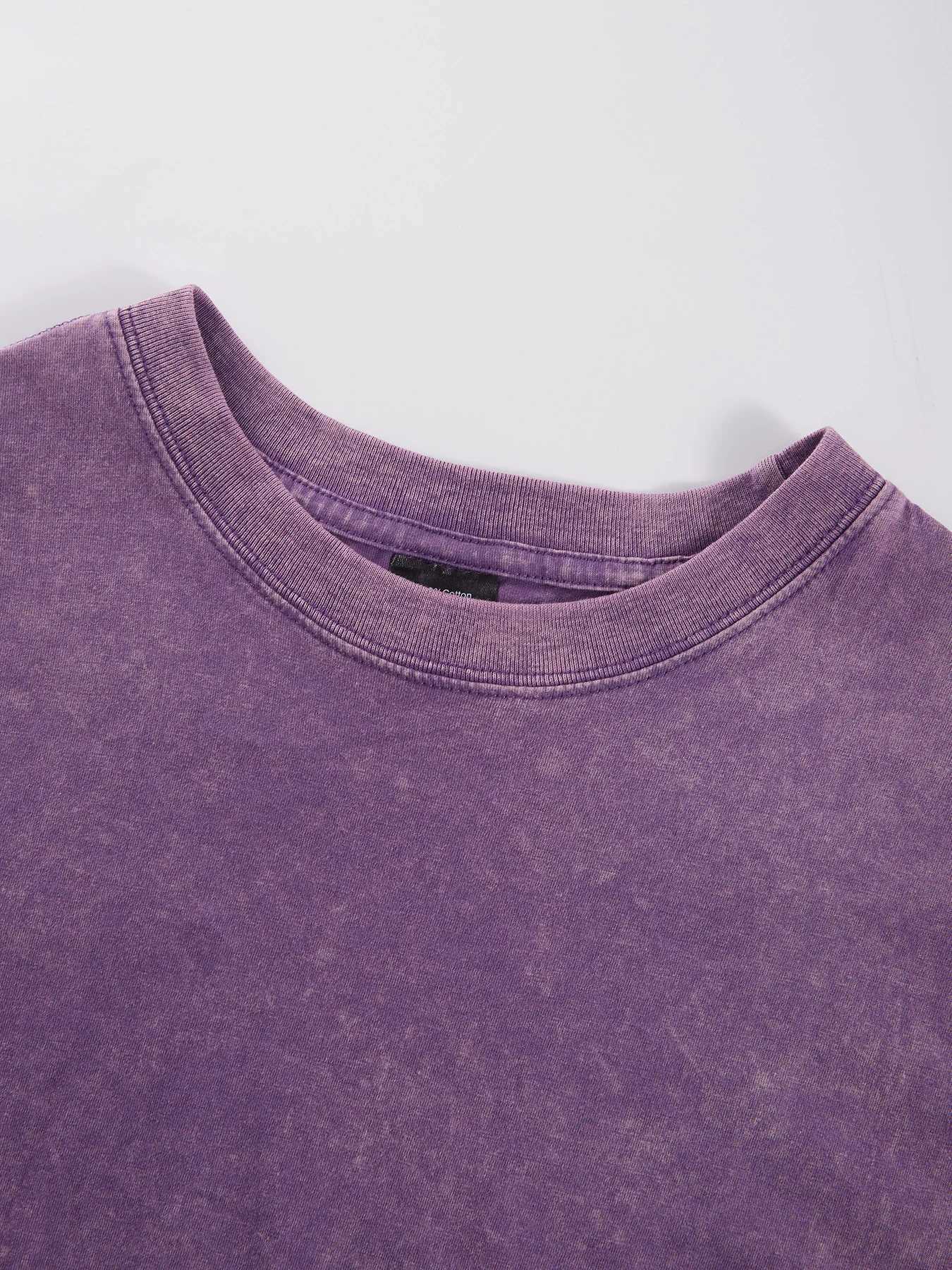 Cat Playing Computer GamesPrint Snow Wash T Shirt Man Unisex Washed Tees Casual Shortwear Soft Breathable Cotton Clothes M260317