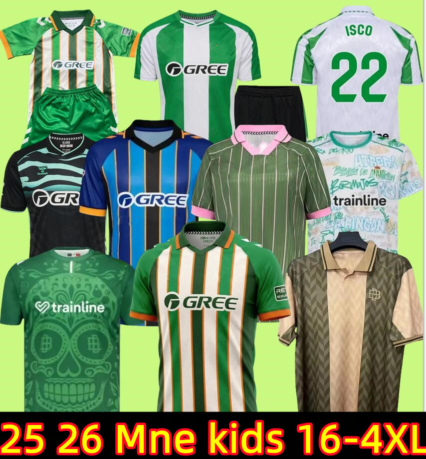 3XL 4XL 25 26 real Betis ISCO soccer Jerseys Spring Festival Pre-Match 25 26 JOAQUIN FEKIR B.IGLESIAS CANALES WILLIAN J Shirt WILLIAM JUANMI Football uniform special
