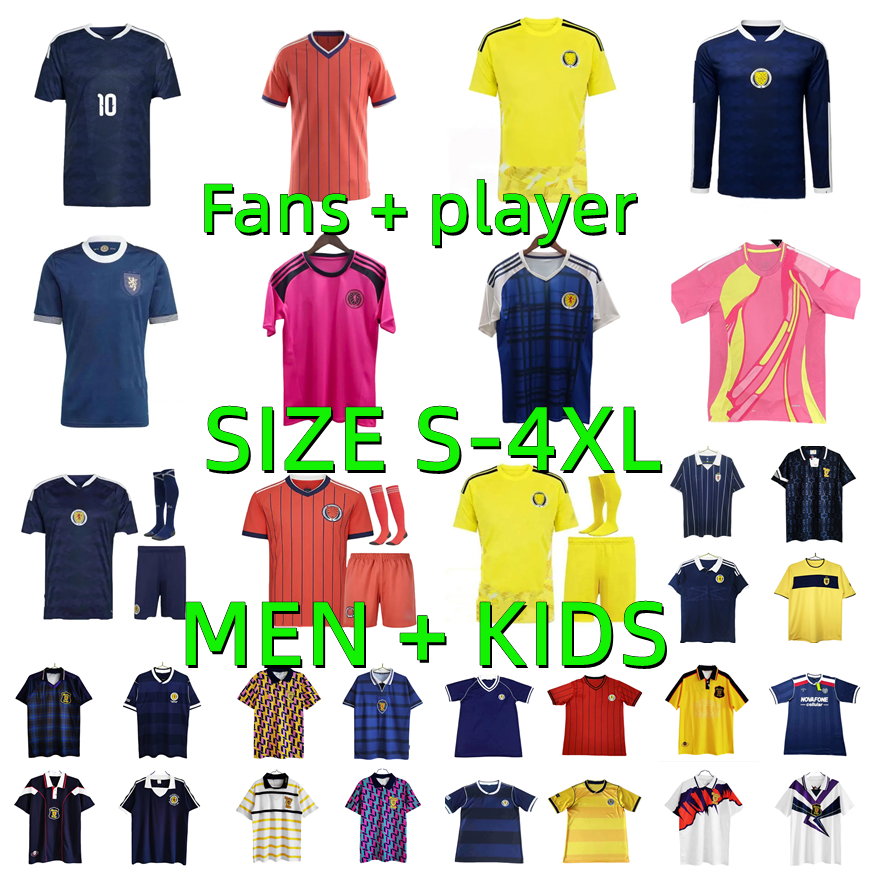 26 27 Scotland Soccer Jerseys 2026 2027 ROBERTSON McTominay SHANKLAND MCGREGOR Retro 82 86 88 90 92 93 94 96 98 00 02 04 12 14 16 player version Football Shirt Men kids kit
