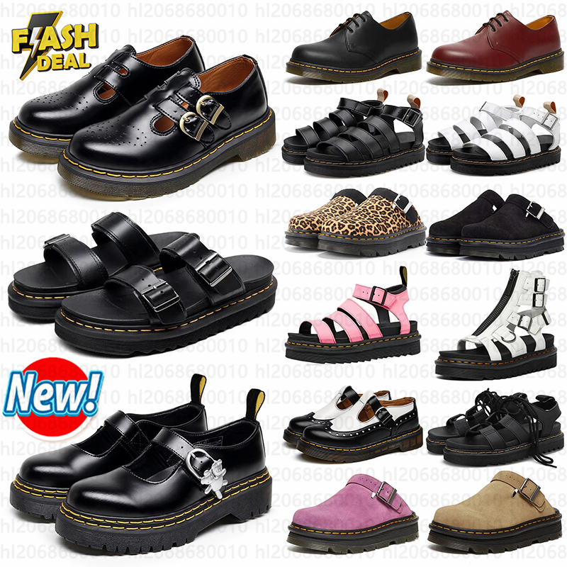 Designer men slides dm sandals clogs heels Mule slippers slides clog shoes sandal flats mules sandale sandalia dr martenshoes sandals women dm sandles