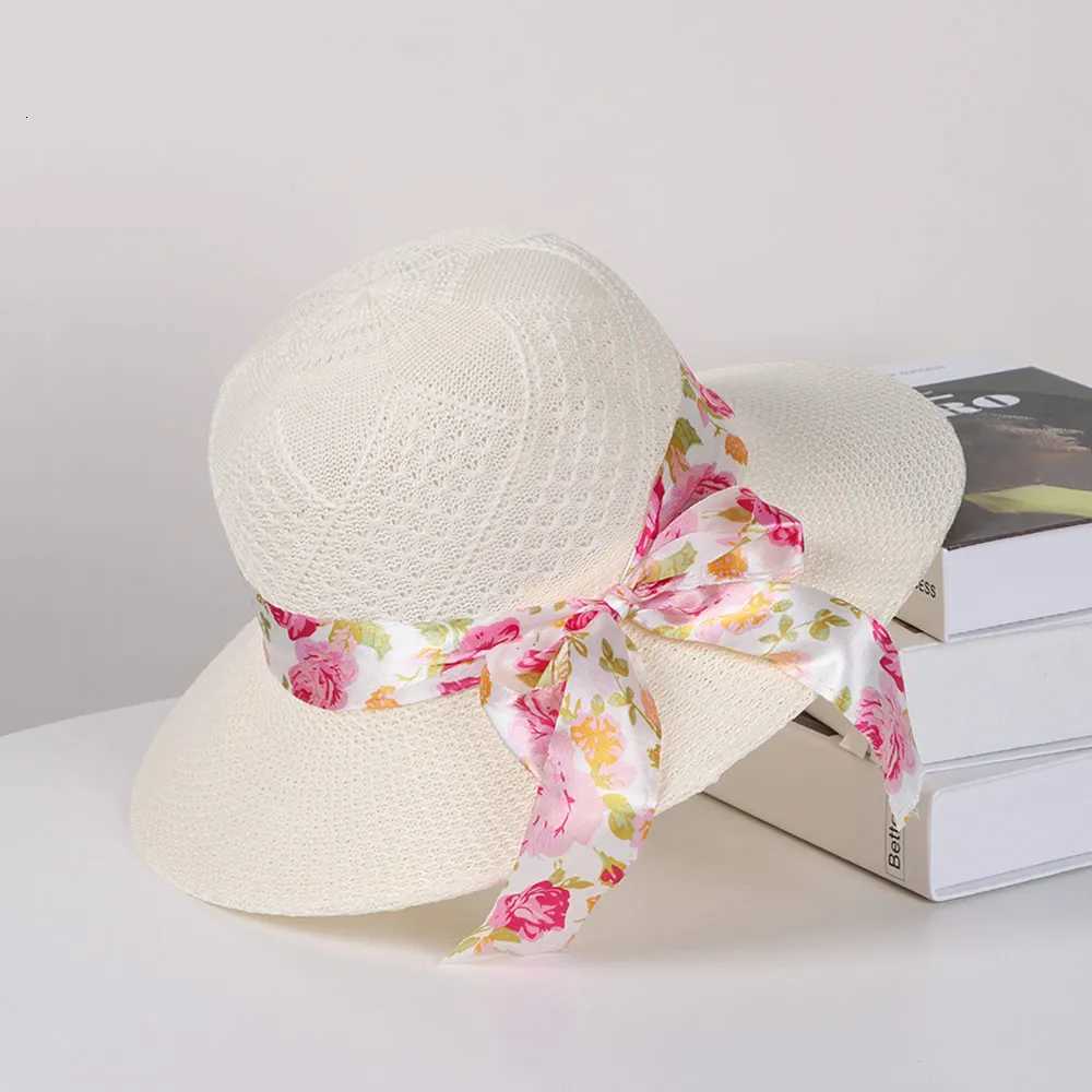 Summer Hats For Women Sun Hat Beach Ladies Fashion Ribbon Fishermans hat Lady Casual Sun Hats For Women Straw Hat H260317 - view 4