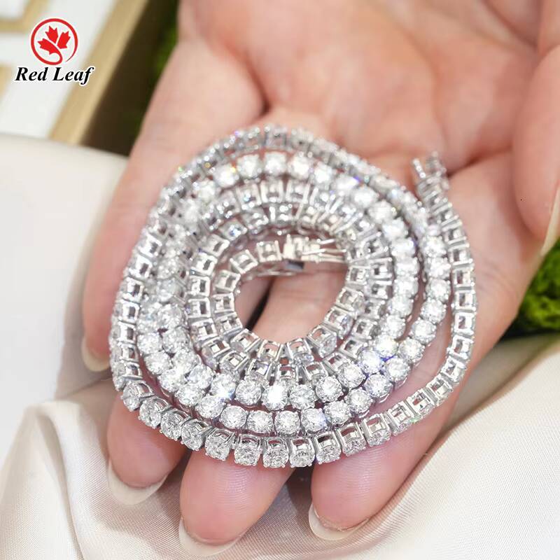 Redleaf Lab Grown Diamond IGI Certified 10k 18k Platinum Gold Square Cut Unisex Necklace for Wedding