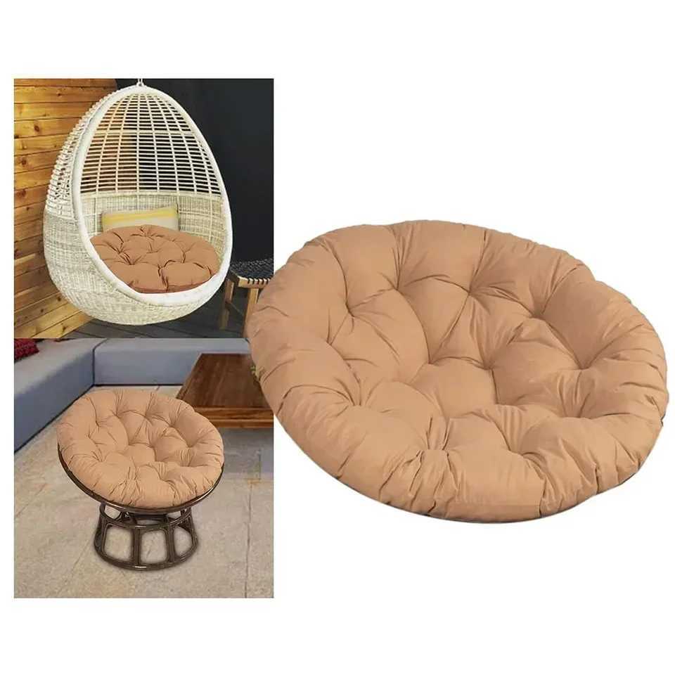 1pc Waterproof Chair Rocking Cushion Chair Hanging Basket Chair Papaya Chair Round Cushion 60x60 Cm Home Textile Accessories D260317