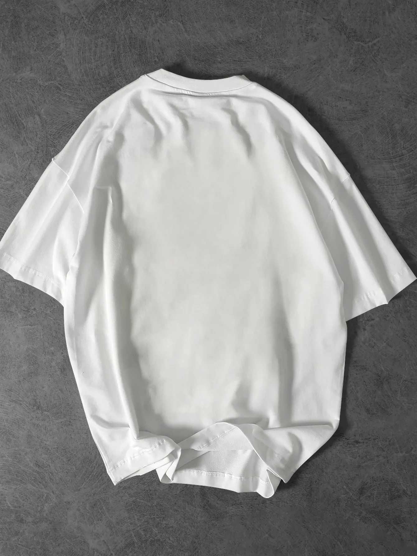 Summer Mens T-Shirt with Letter Simple Character Creative Patterns Suitable for Daily Casual and Outdoor Activities 100 Cotton M260317