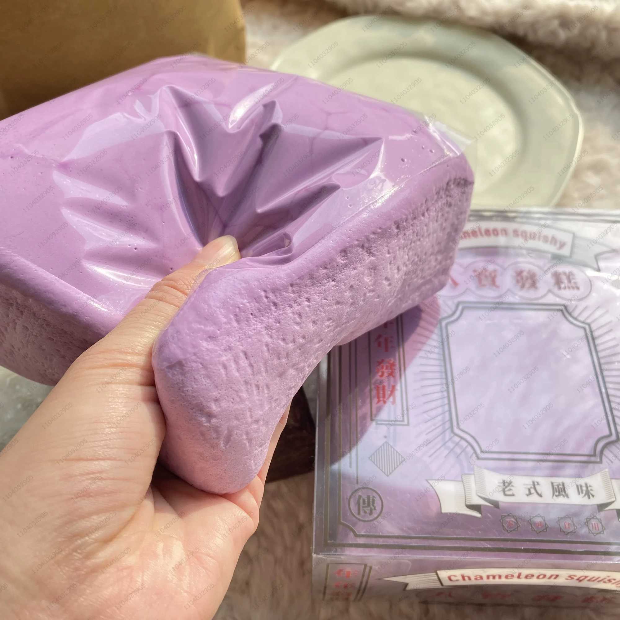 Thick Square Milk Rice Cake Squishy Slow Rising Milk Cake Bread Slow Rebound Fidget Toy Anti Stress Release Hand Relax Toy H260317