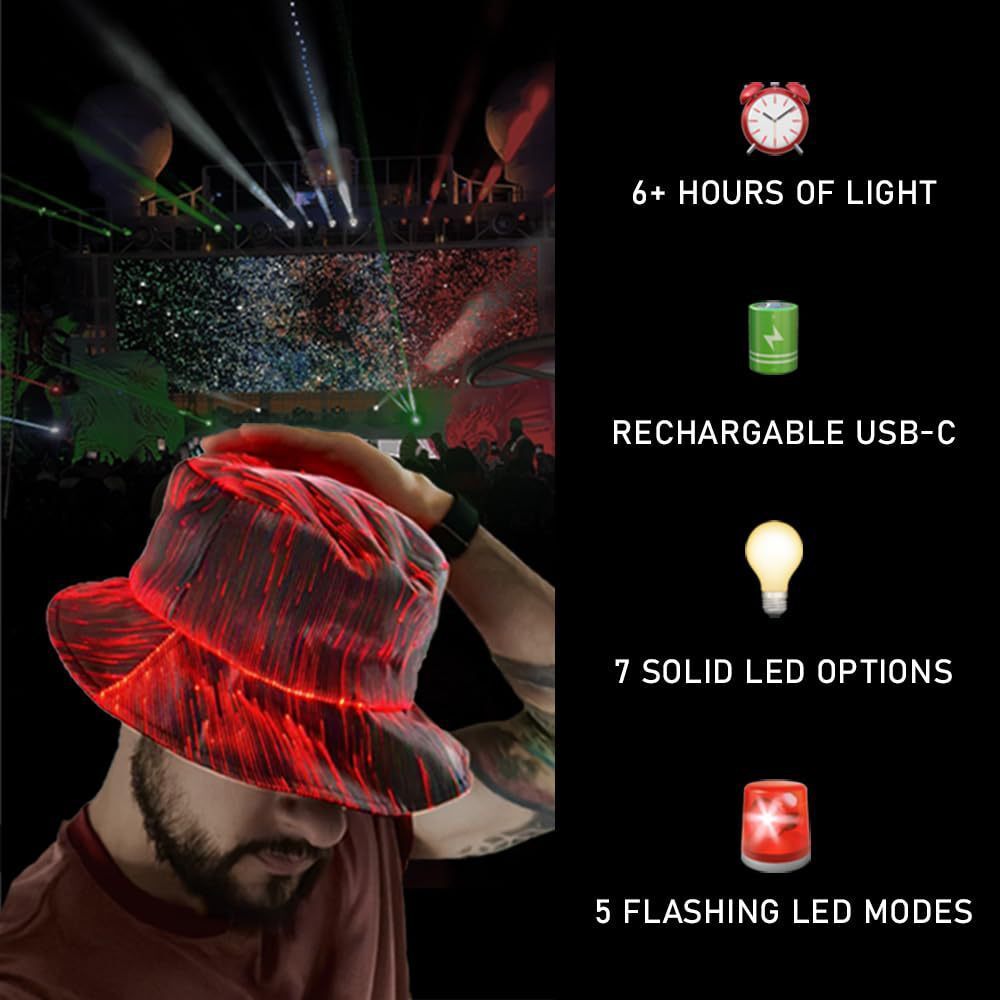 Luminous fisherman a popular cross-border item, warm versatile fluorescent hat, fashionable and trendy LED hat with logo printing