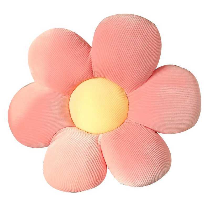 35-40cm seat cushion Colorful Flower Plush Pillow Soft Cartoon Plant Stuffed Daisy Chair Cushion Sofa Lovers Birthday Gift D260317
