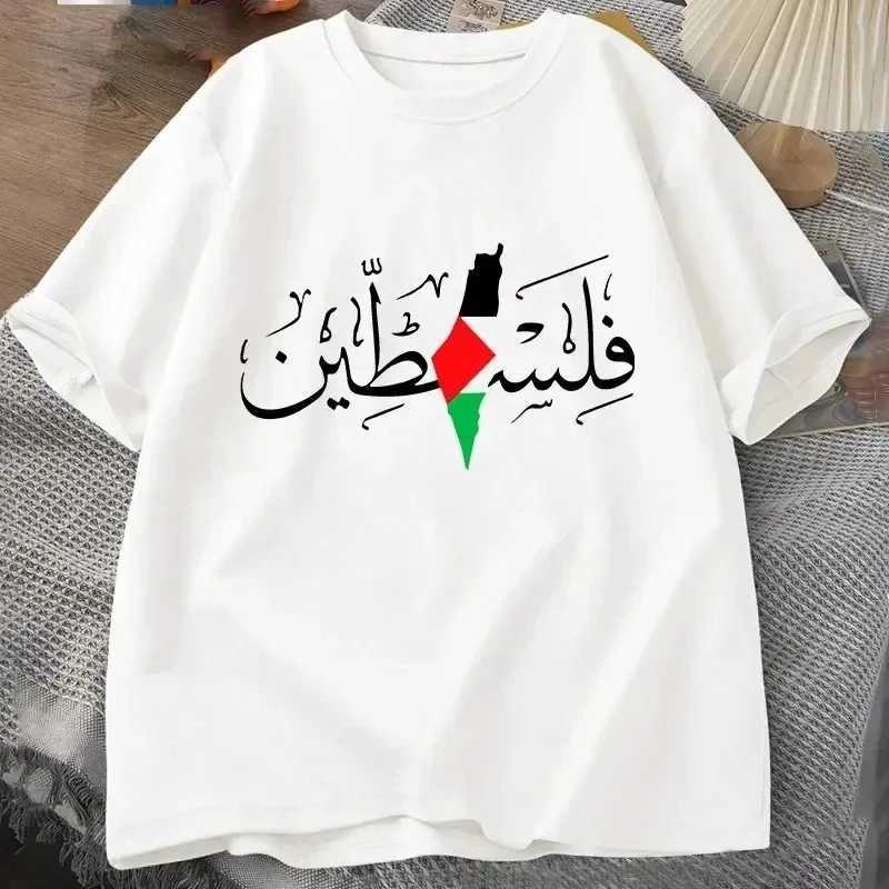 Womens Palestine Name Palestine Map Mens T-Shirt Top Gaza T-Shirt Fashion T-Shirt Clothing M260317