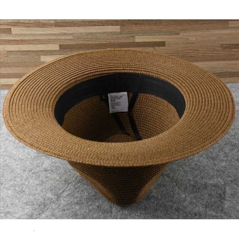 Summer Classic Sun Hats for Men Women Children Panama Hats Wide Brim Beach Straw Hat H260317 - view 6