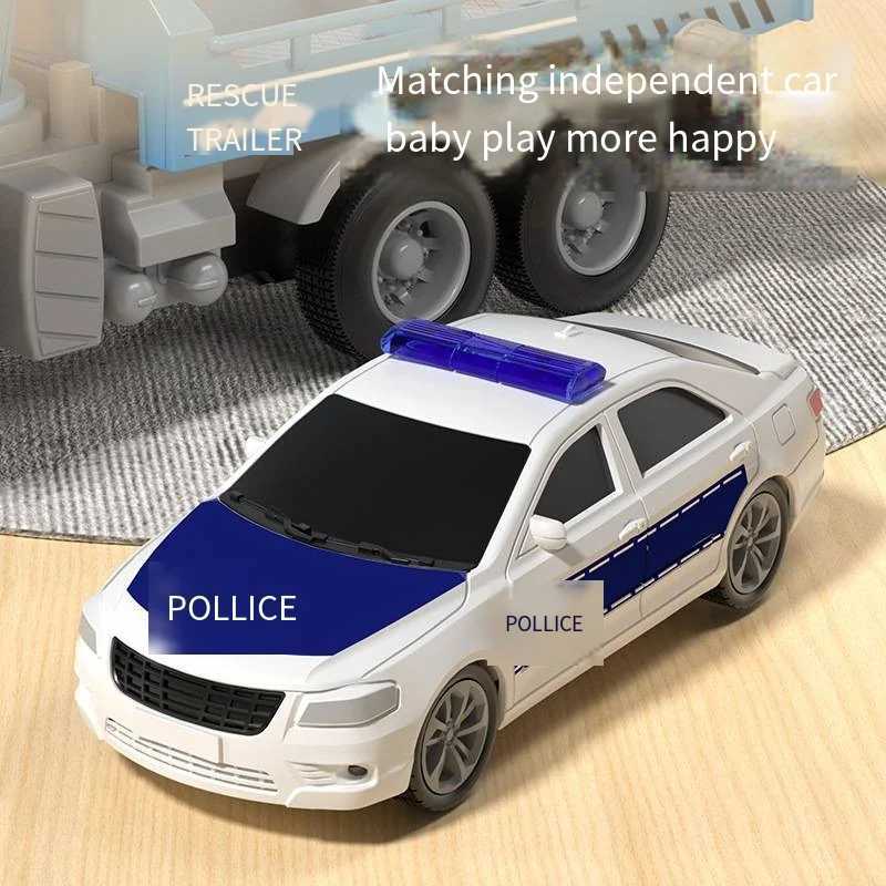 Large Inertia Trailer Toys Road Transport Crane Engineering Model Childrens Educational Sound And Light Toy Car Gift Boys Toys D260317