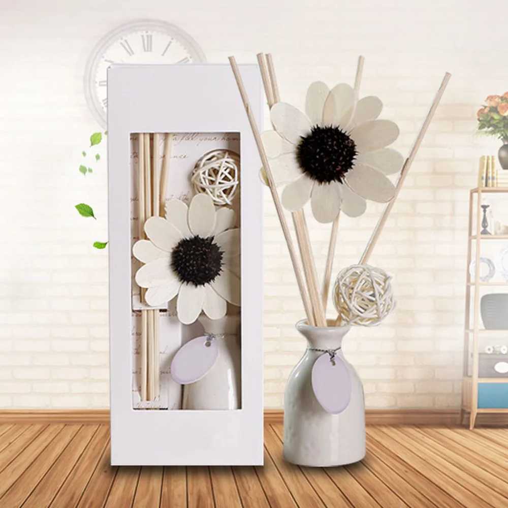 Aromatherapy No Fire Vine Branch Wicker Reed Diffuser Sets Glass Bottle Fresh Air Bedroom Bathroom Office Decor With Fragrance D260317