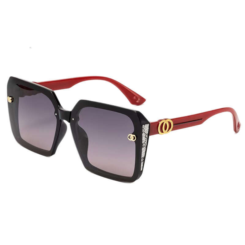 New European American Style Large Women, Fashionable And High-End, UV Protection, Trendy Square Frame Sunglasses For Women Chunjinqiuli
