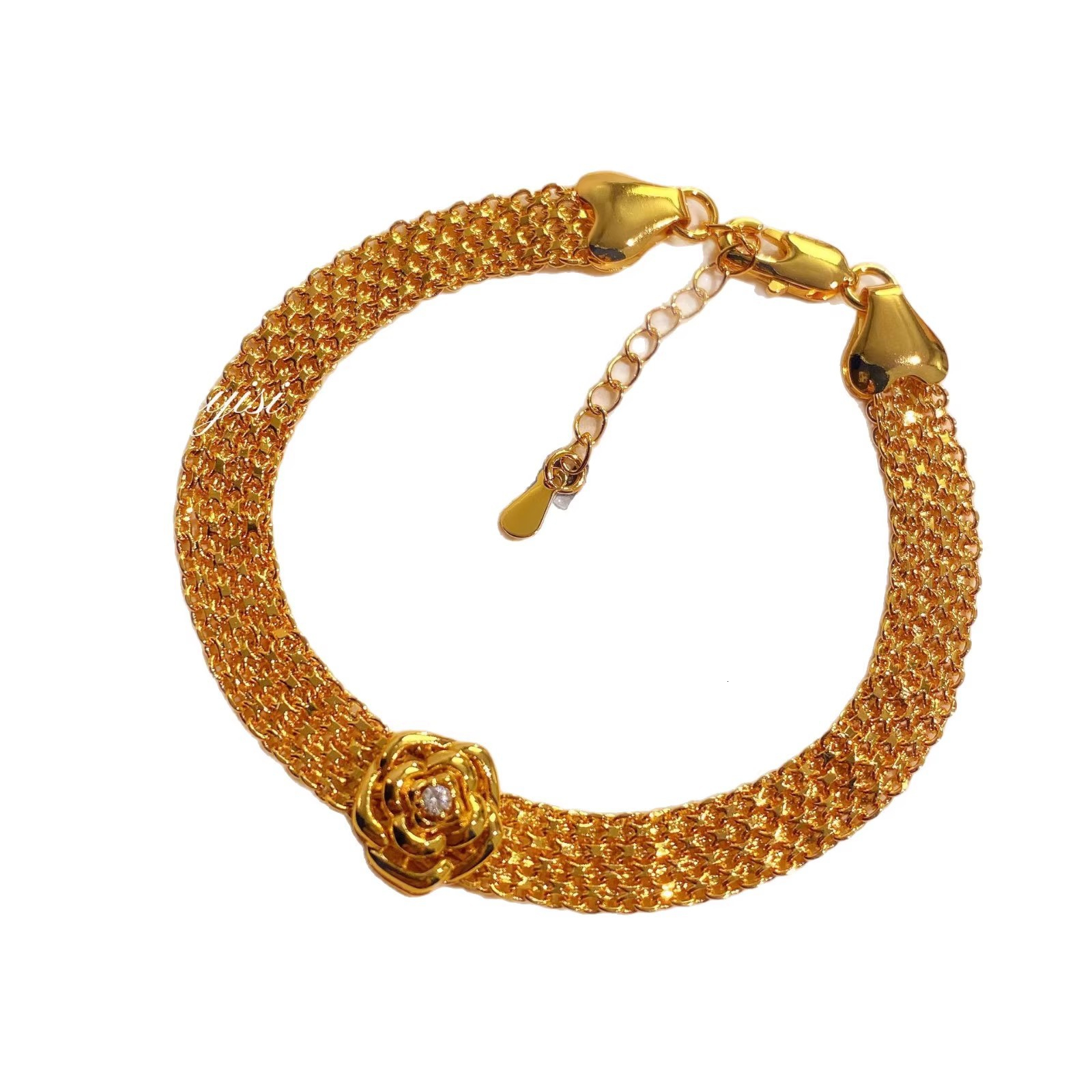 Women Jewelry Bracelets Charm Bracelets Retro Elegant Zircon Rose Braided Strap Holiday Gift Commute Wear Women Bracelet