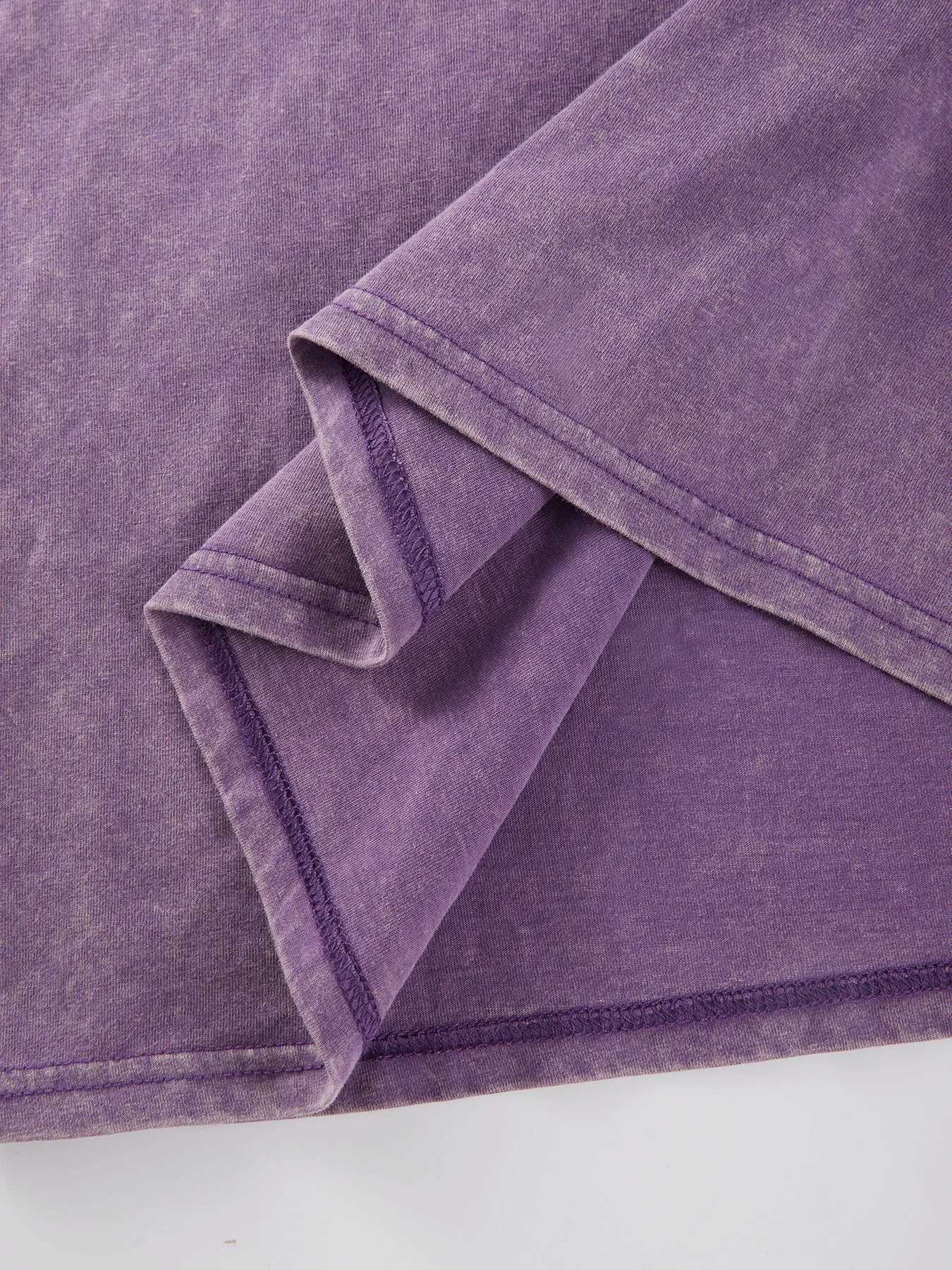 Cat Playing Computer GamesPrint Snow Wash T Shirt Man Unisex Washed Tees Casual Shortwear Soft Breathable Cotton Clothes M260317