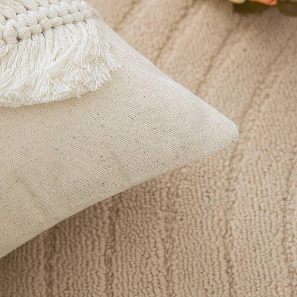 Boho Leaves Throw Pillow Case Nordic Style Morocco Cotton Cushion Cover For Living Room Sofa Home Decoration 30X50cm 45X45cm D260317